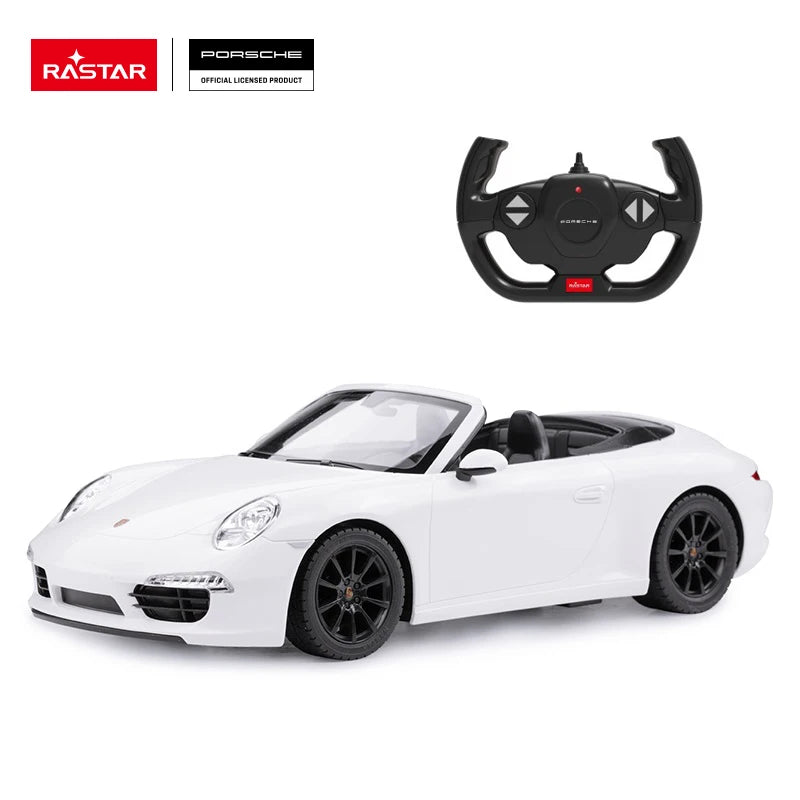 RASTAR Porsche 911 Carrera S Kids Electric Car 1/12 Scale Toy RC Racing Car for Children with LED Lights Hobby RC Cars Toys 2.4G - Bear Hugs