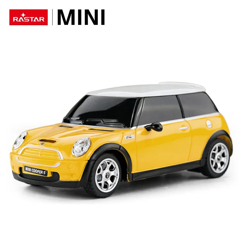 RASTAR RC 1:24 MINI COOPERS Model Control Cars Toys Color Battery Operated 4CH Scale Down in Red Yellow Blue Electric Plastic AA - Bear Hugs