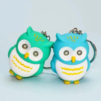 Hoot of Wisdom LED Owl Keychain