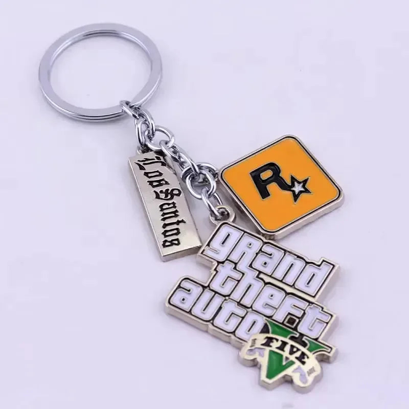 GTA Five Metal Keychain