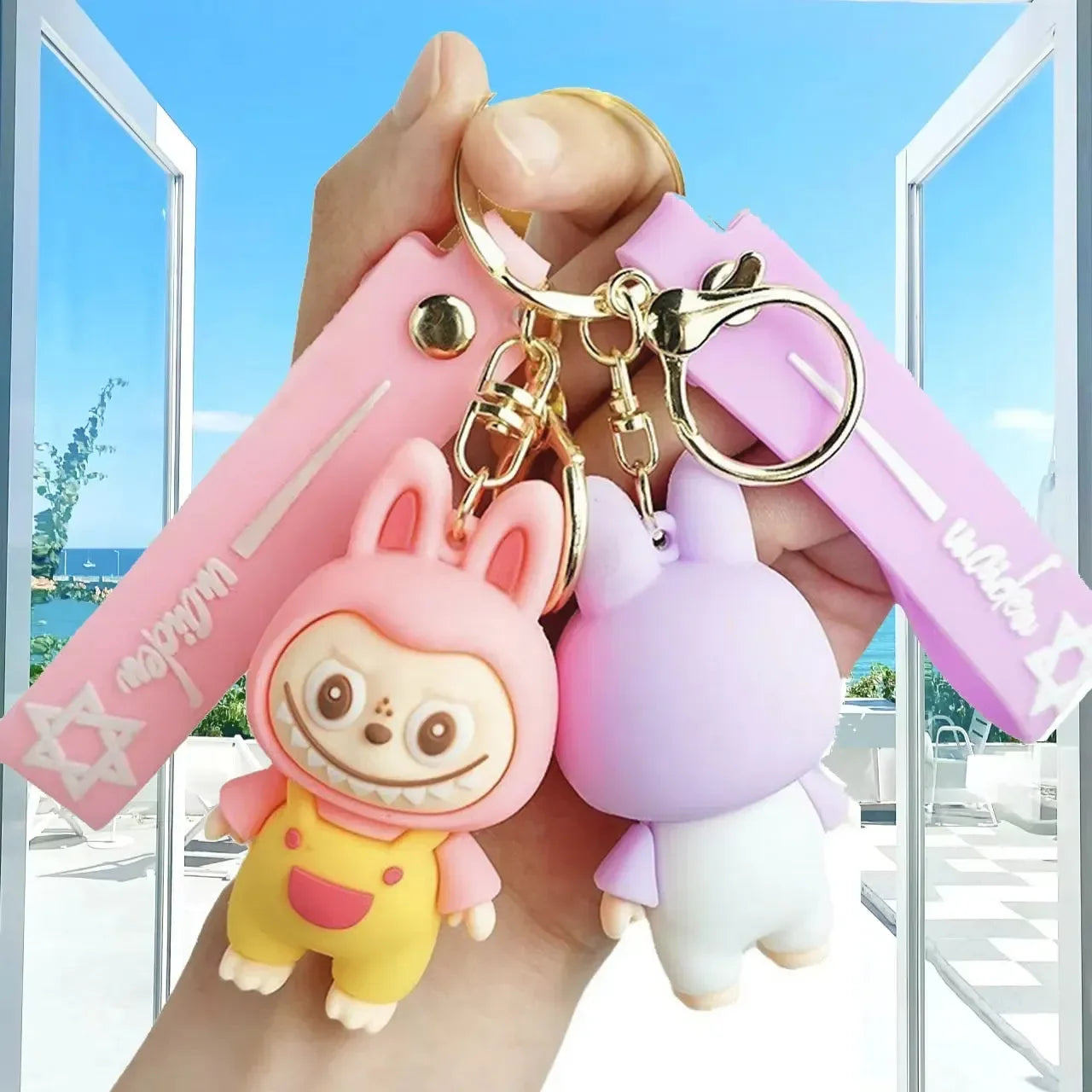 Gradient Vibes Laboobu 3D Keychain