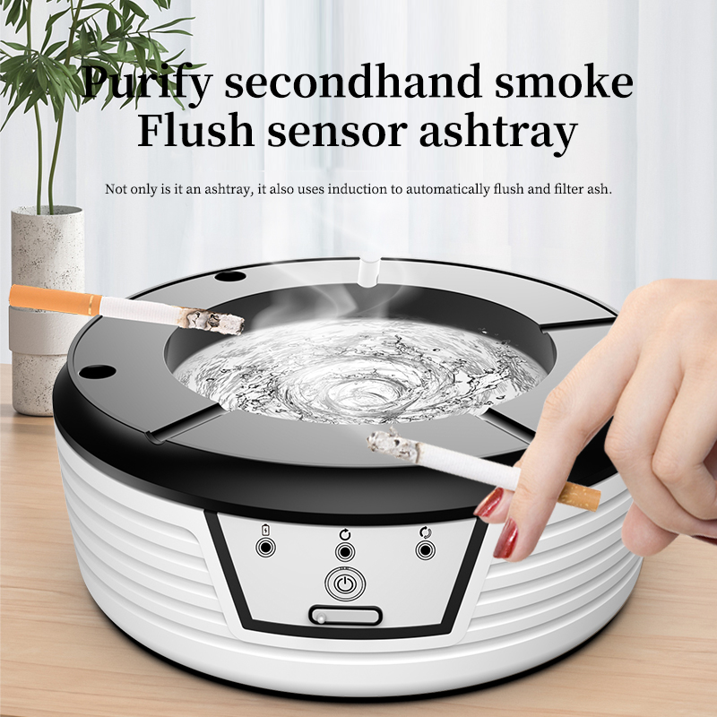 Odor-free Auto Flush Ashtray