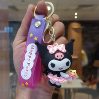 Porte-clés 3D Kuromi Spooky Chic 