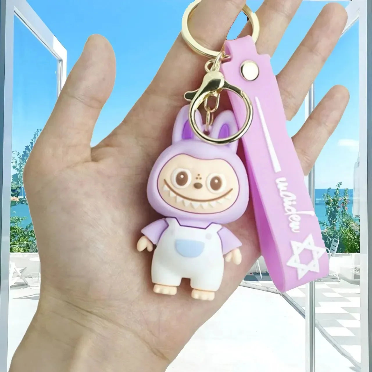 Gradient Vibes Laboobu 3D Keychain