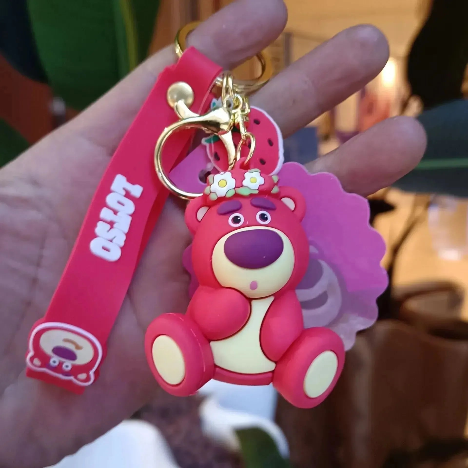 Berry Hugs Lotso Bear 3D Keychain