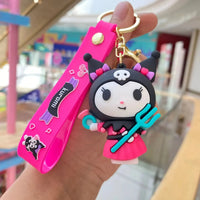 Kuromi Pink Rebellion Keychain