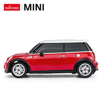 RASTAR RC 1:24 MINI COOPERS Model Control Cars Toys Color Battery Operated 4CH Scale Down in Red Yellow Blue Electric Plastic AA - Bear Hugs