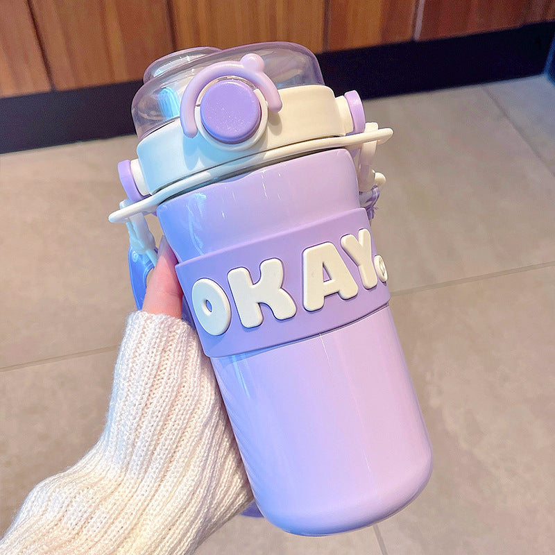 Okay To Drink 2 in 1 Water Bottle (650 ml)