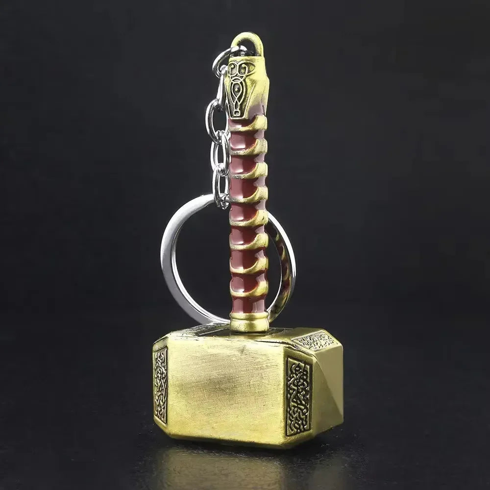 Porte-clés en métal Marteau de Mjolnir 