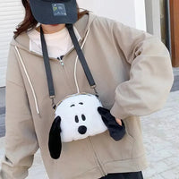 Cute Panda Dog Plush Handbag