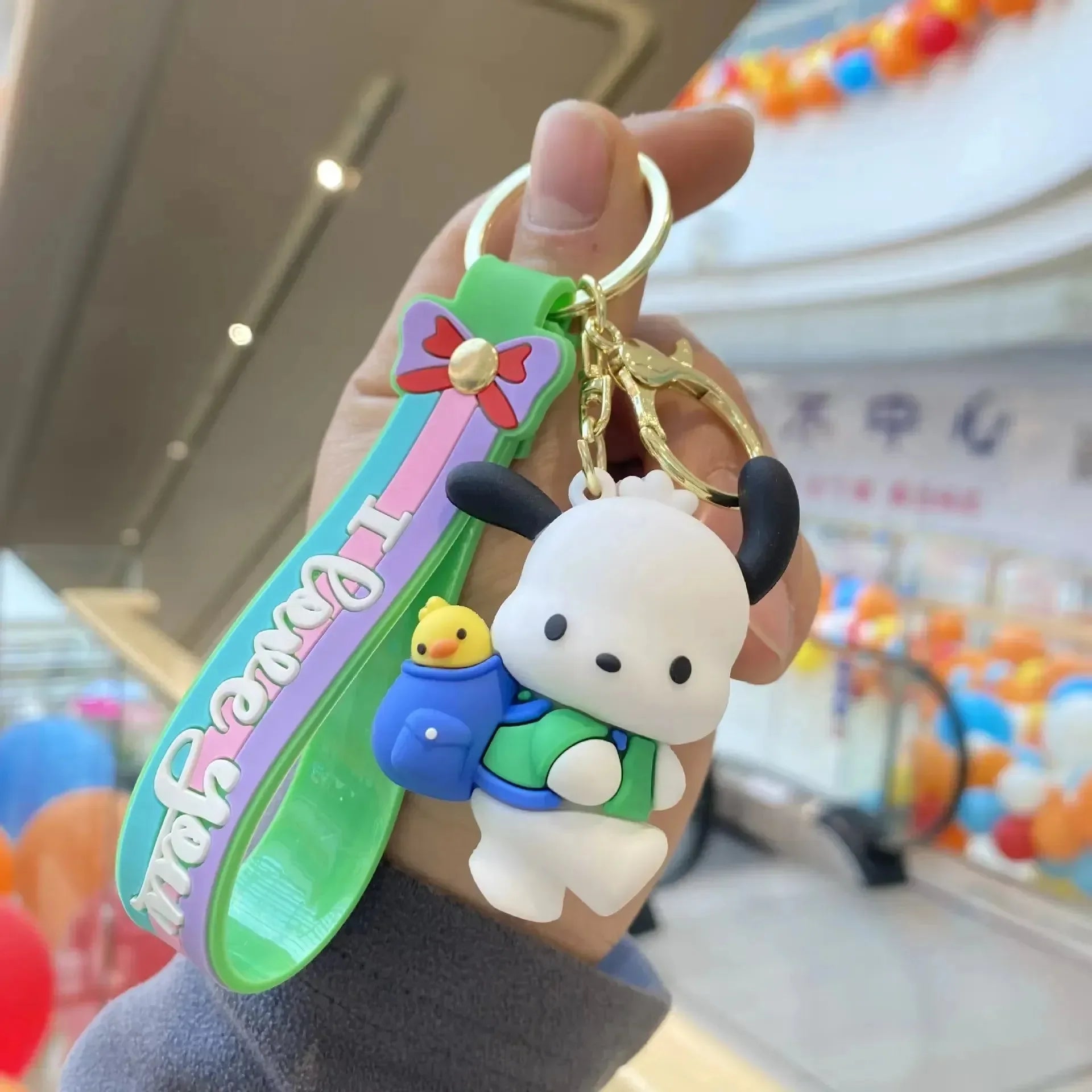 Pochacco Loves You 3D Keychain