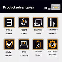 Hip Hop Tape Fan (Recordable Fan) - Bear Hugs