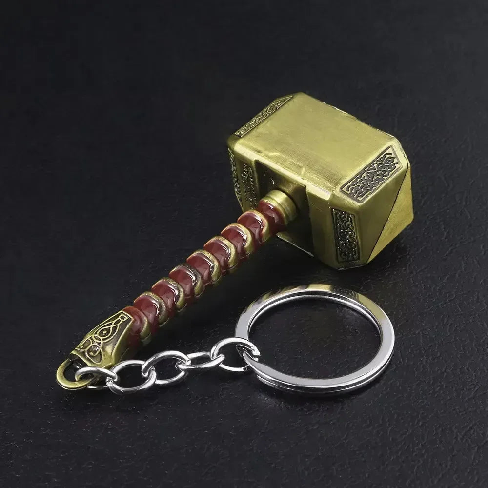 Porte-clés en métal Marteau de Mjolnir 