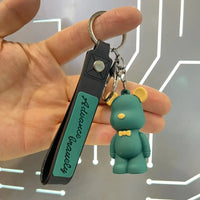 Nordic Bow-Tie Bear Keychain