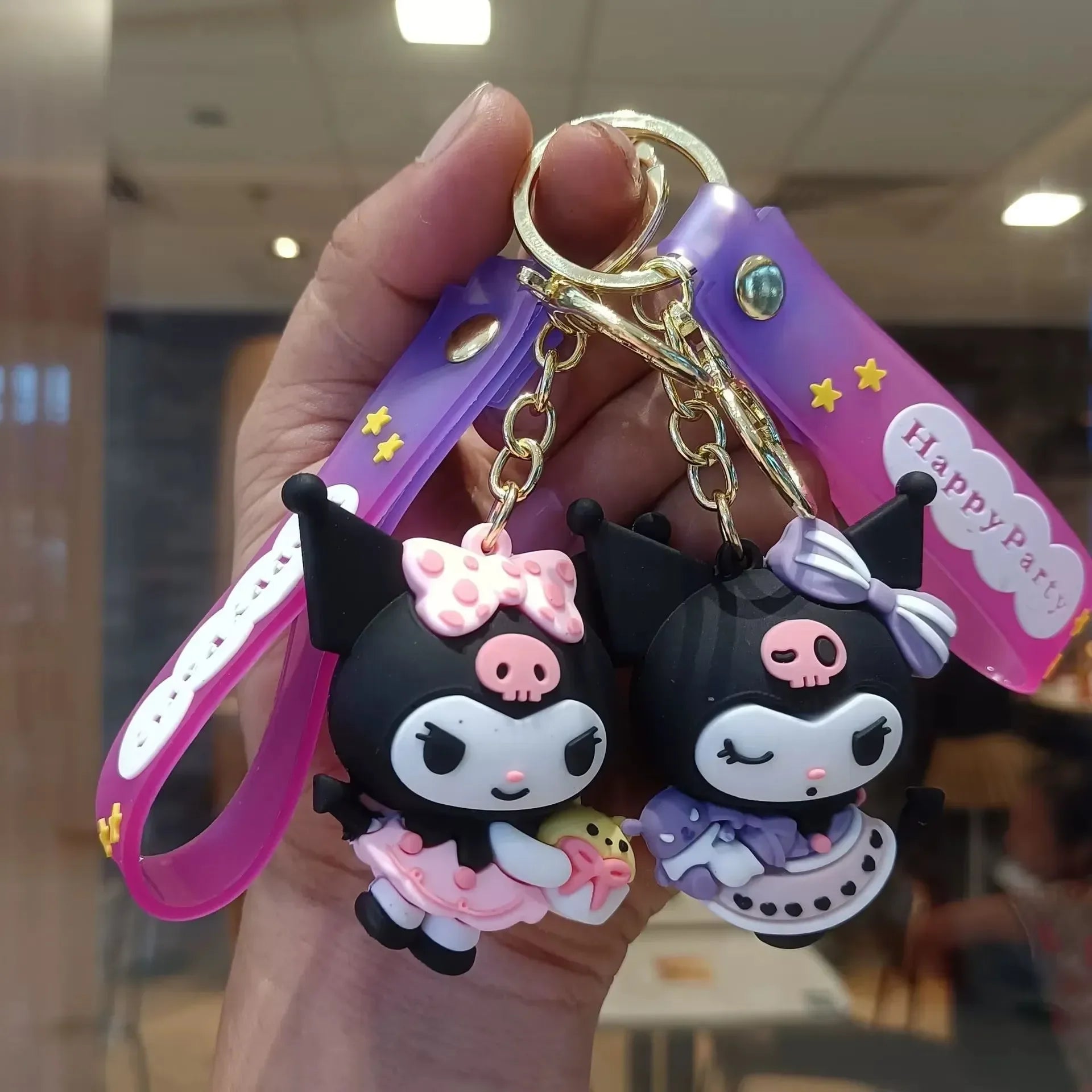 Porte-clés 3D Kuromi Spooky Chic 