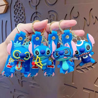 Stitch Style Squad 3D Keychain