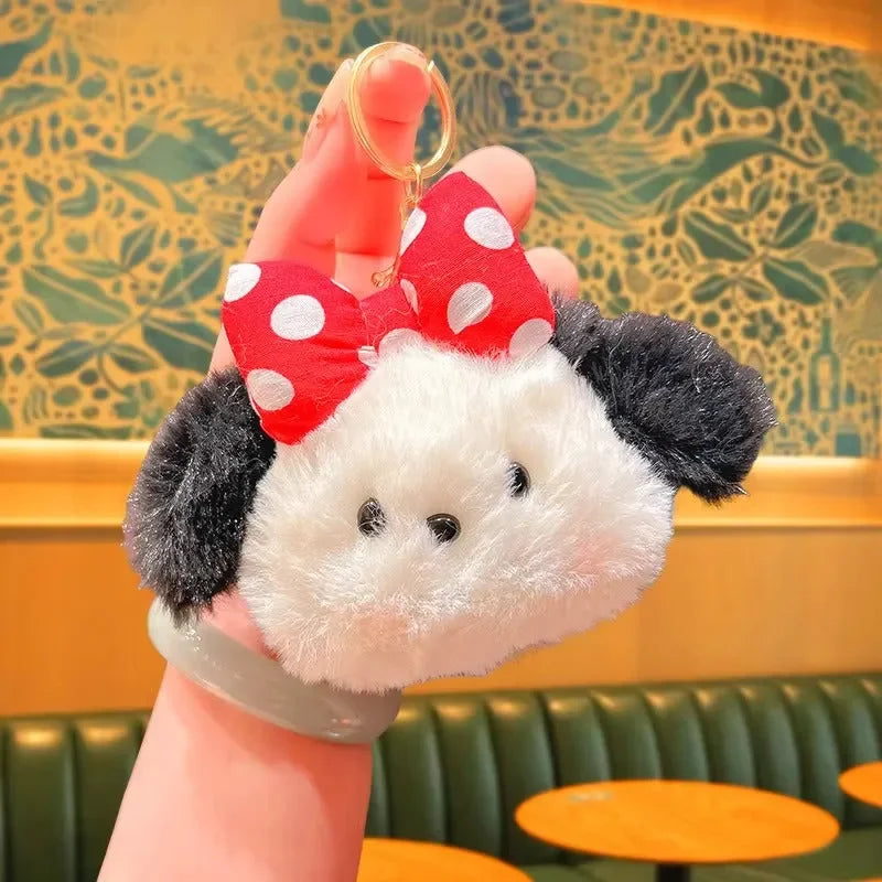 Pochacco Ruby Ribbon Plush Keychain
