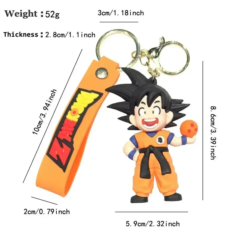 Dragon Ball Z Saiyan Saga 3D Keychain