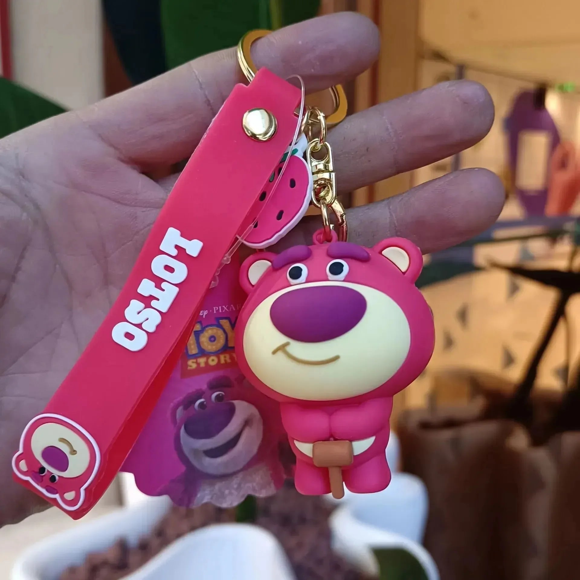 Berry Hugs Lotso Bear 3D Keychain