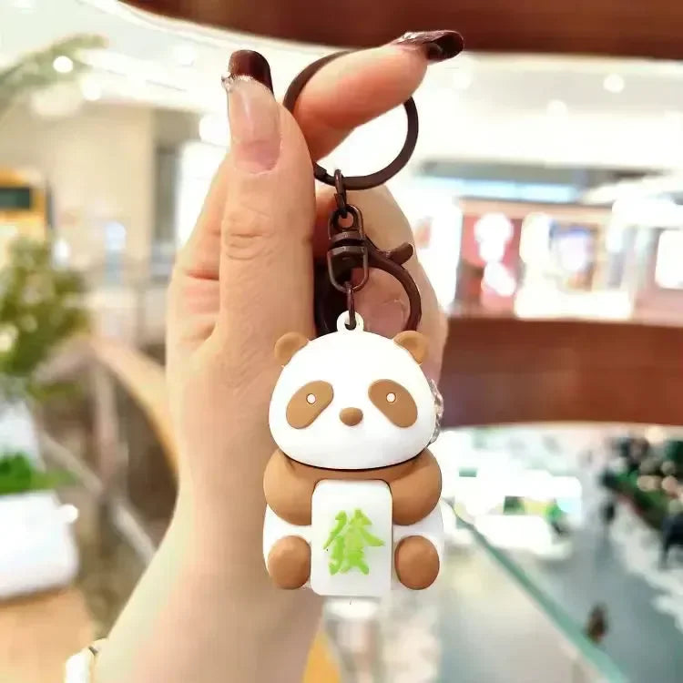 Panda-Monium Glowing LED Keychain