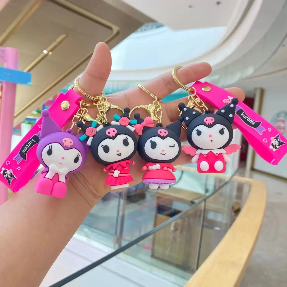Kuromi Pink Rebellion Keychain