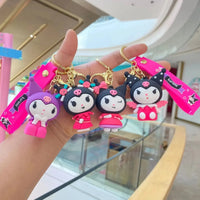 Kuromi Pink Rebellion Keychain