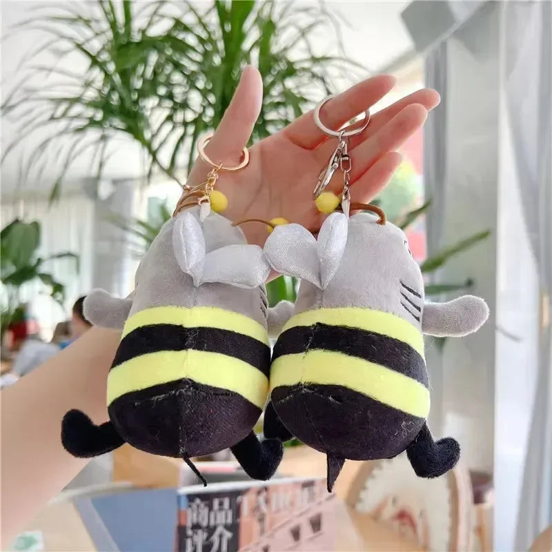 Porte-clés en peluche Buzzing Shark Buddy 