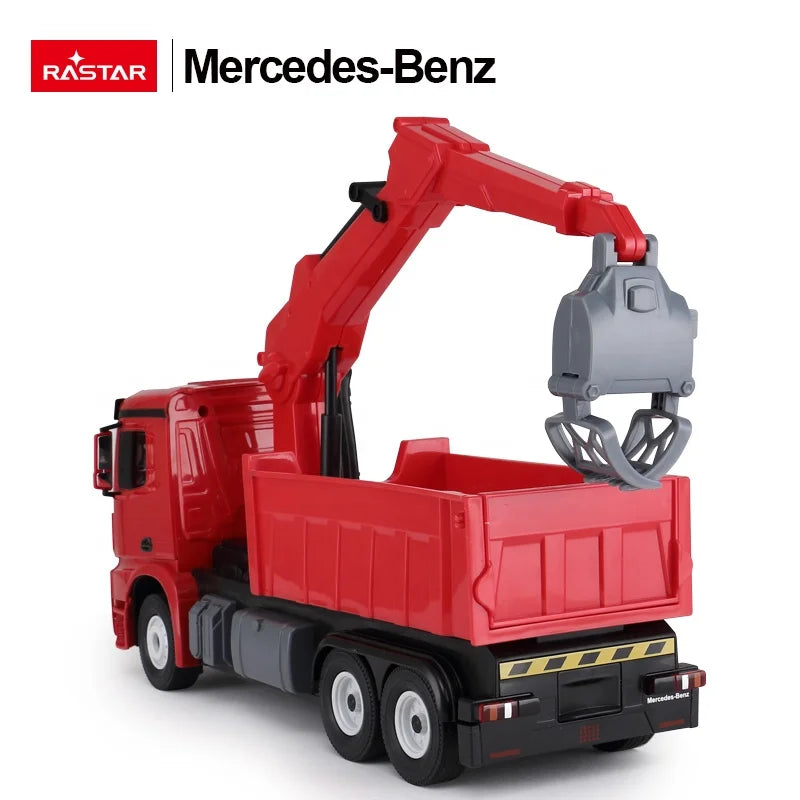 Rastar Mercedes Benz Licensed Arocs RC Logging Truck Car Remote Control Vehicle Electric Plastic 1:24 Window Box AA 4 Channels - Bear Hugs