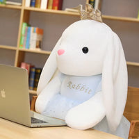 Kawaii Crown Bunny Plush Toy (45 cm)