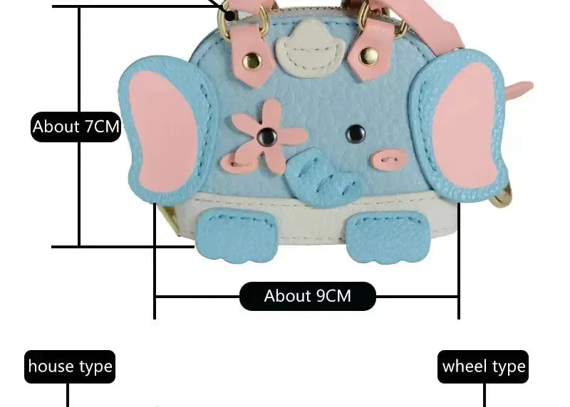 Pendentif mini sac éléphant monogramme 