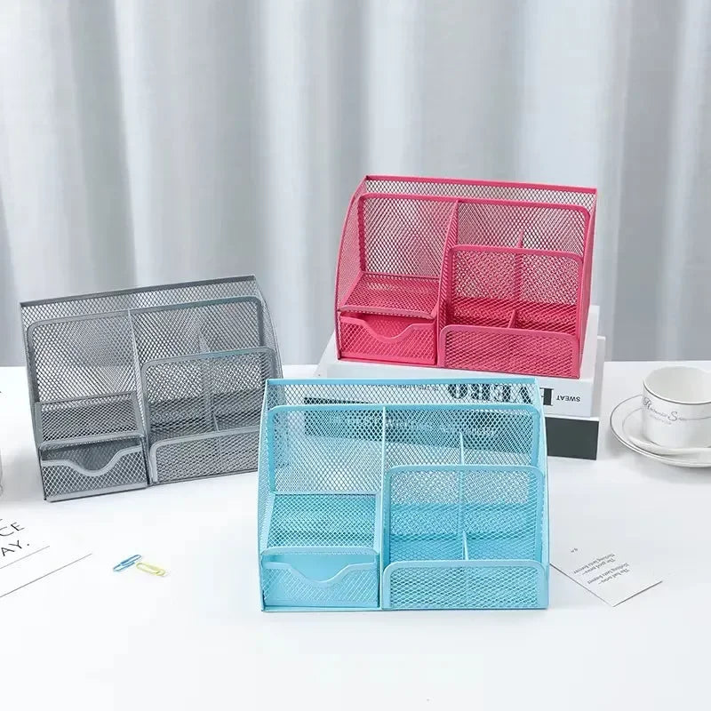 Metal Mesh Multipurpose Desk Organiser