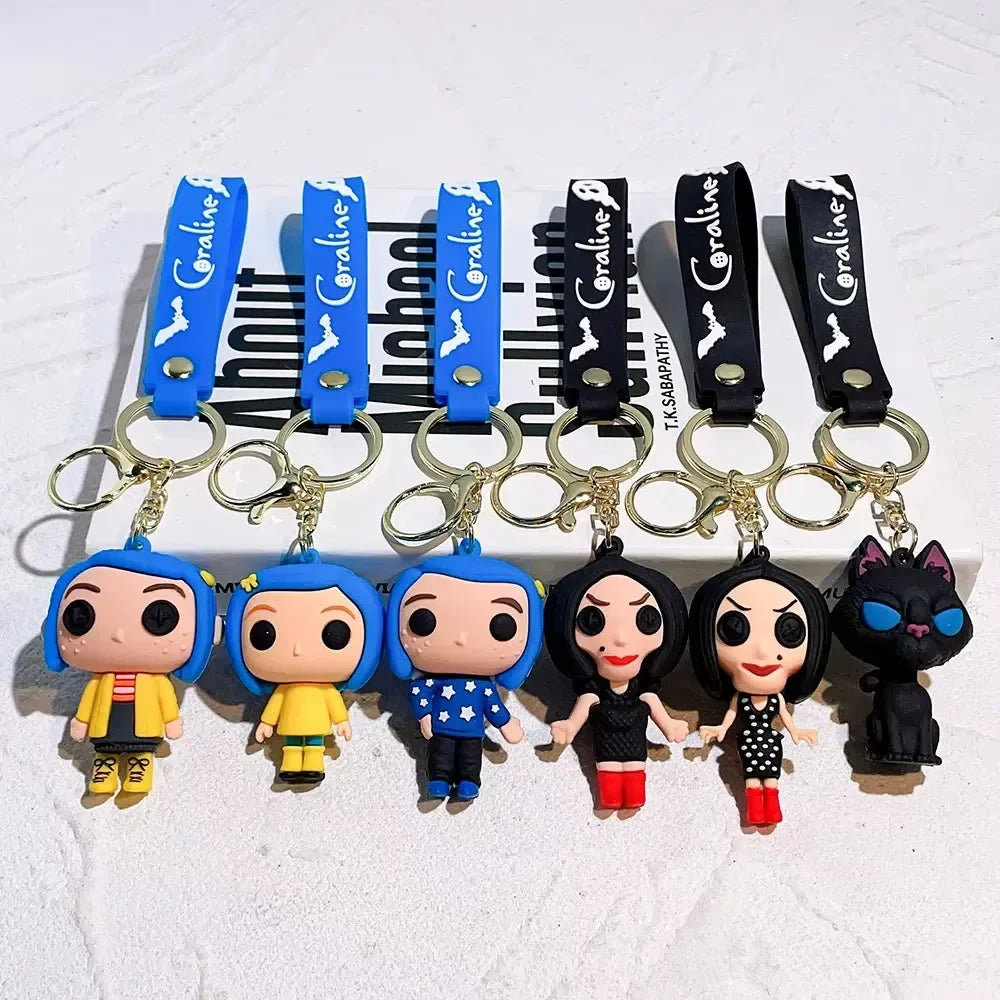 Gothic Coraline 3D Keychain