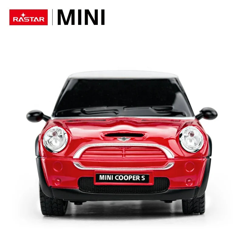RASTAR RC 1:24 MINI COOPERS Model Control Cars Toys Color Battery Operated 4CH Scale Down in Red Yellow Blue Electric Plastic AA - Bear Hugs