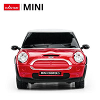 RASTAR RC 1:24 MINI COOPERS Model Control Cars Toys Color Battery Operated 4CH Scale Down in Red Yellow Blue Electric Plastic AA - Bear Hugs