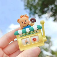 Butter Bear Slot Machine Keychain