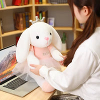 Kawaii Crown Bunny Plush Toy (45 cm)