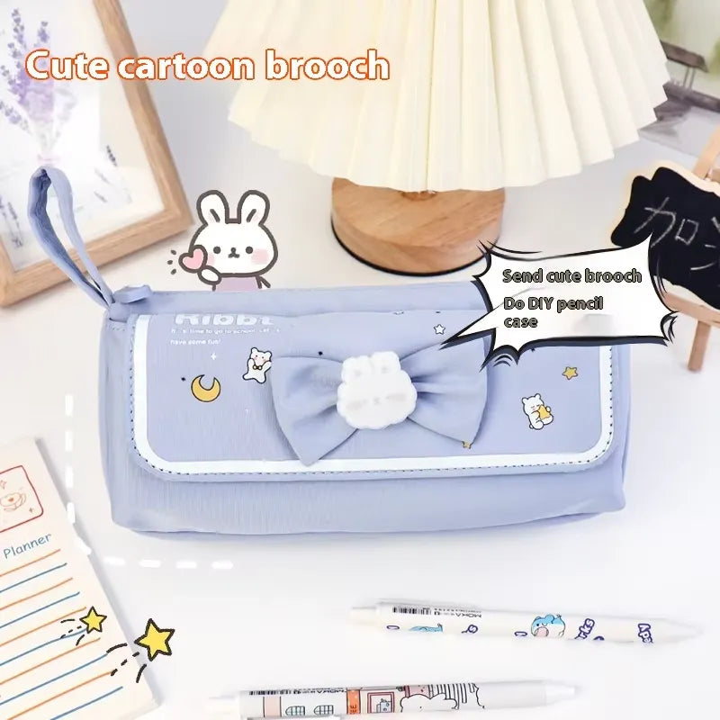 Kawaii Rabbit Bow Pencil Pouch