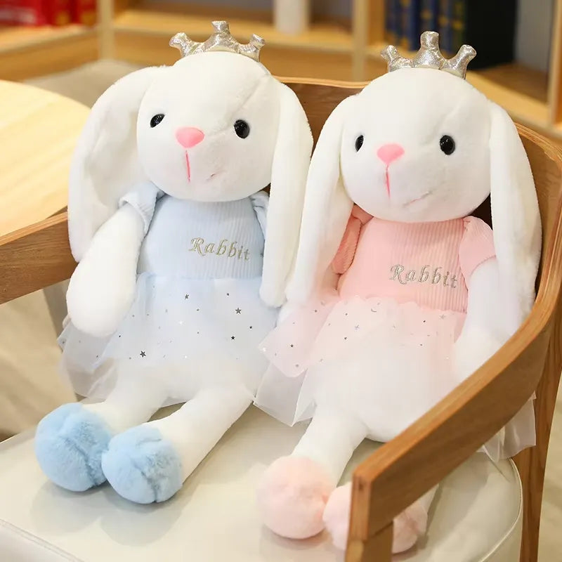 Kawaii Crown Bunny Plush Toy (45 cm)