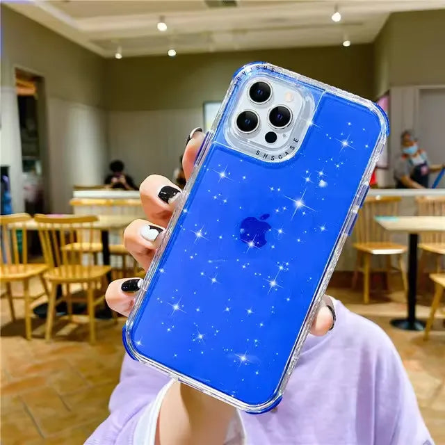 Shining Glitter Shockproof Case (For iPhones)