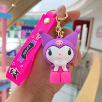 Kuromi Pink Rebellion Keychain