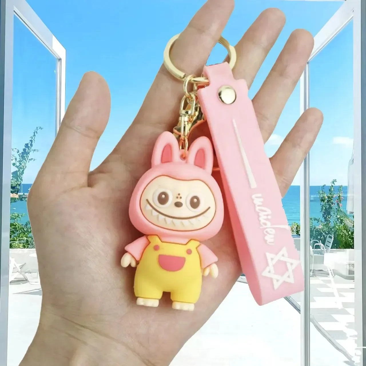 Gradient Vibes Laboobu 3D Keychain