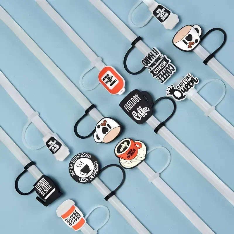 Brewtiful Coffee Themed Straw Toppers For 30 oz/40 oz Tumblers