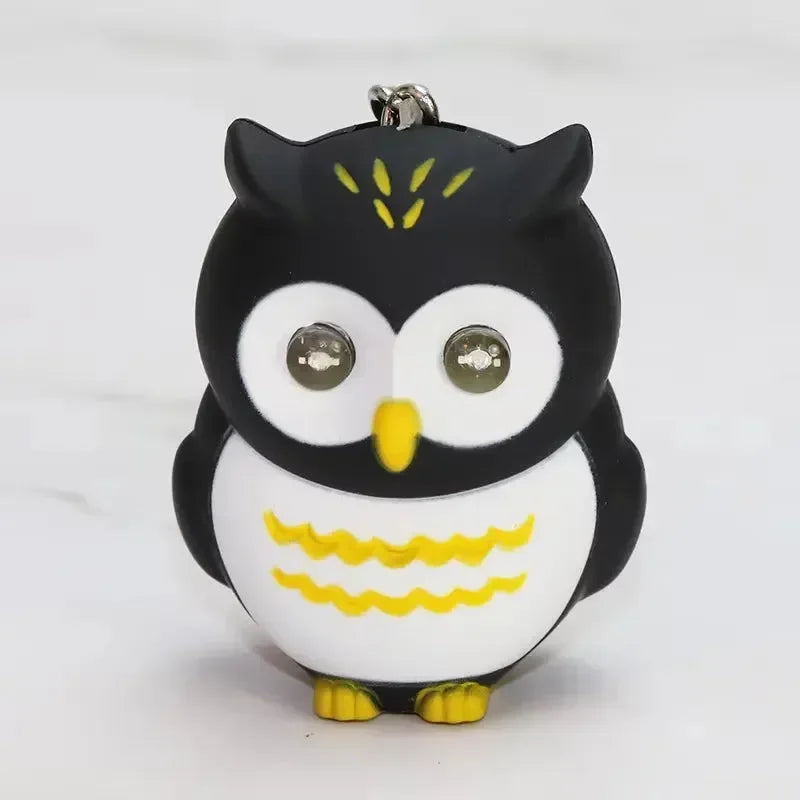 Hoot of Wisdom LED Owl Keychain