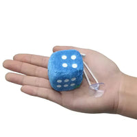 Fuzzy Fortune Plush Dice Keychain