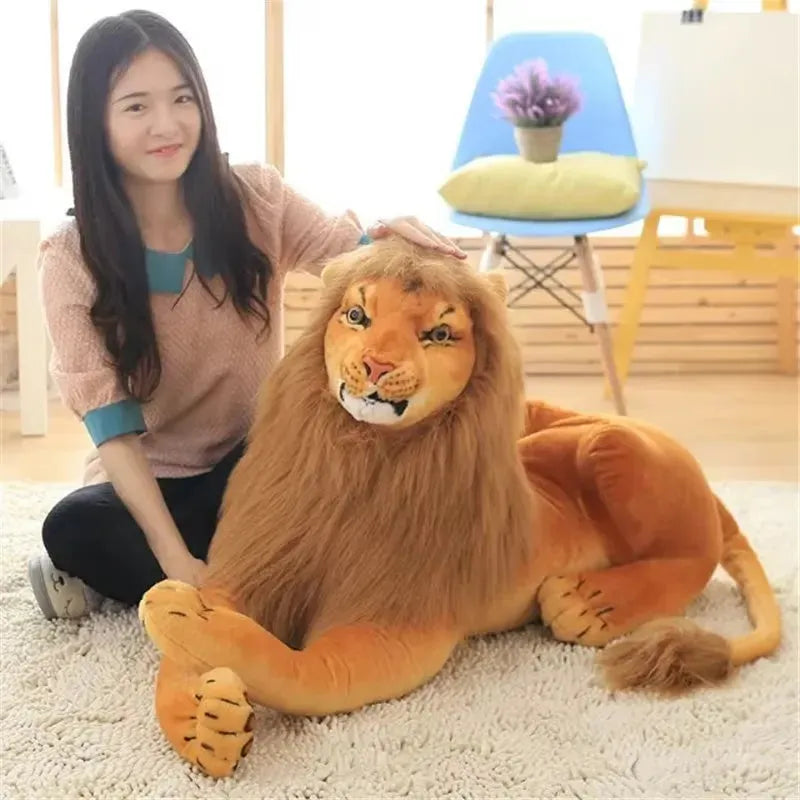 Simulation Big Cat Plush Toy