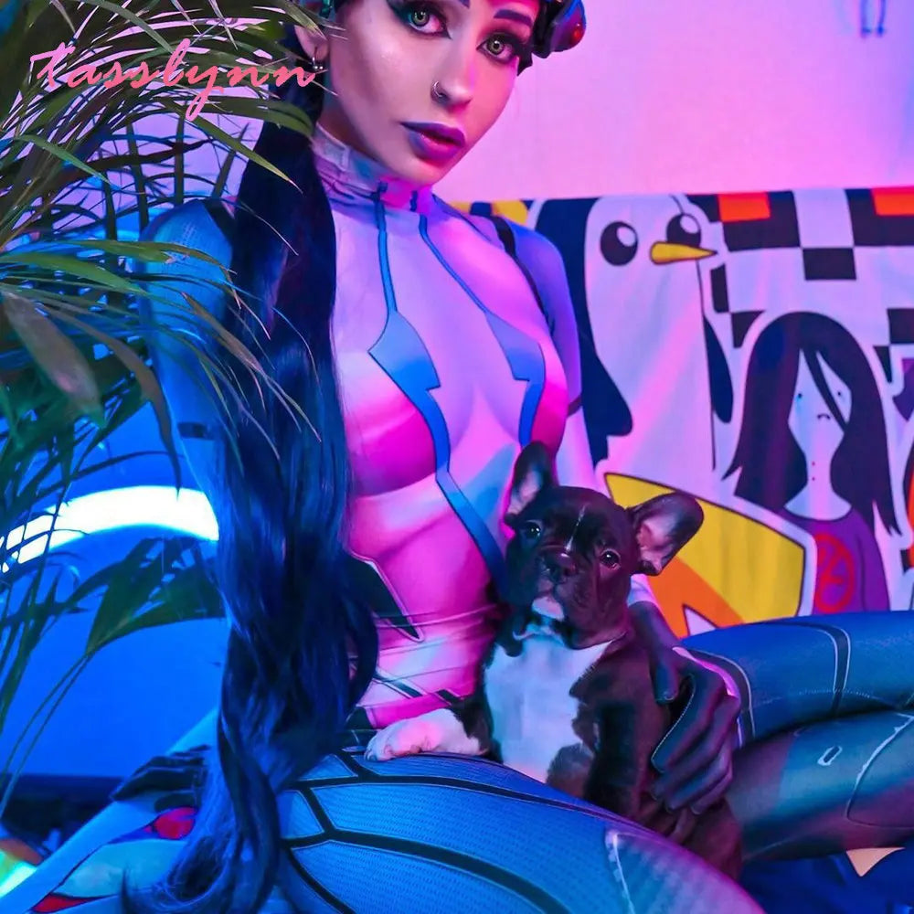Game Overwatch Costumes Widowmaker Cosplay Costume Women Female Girls Suit Zentai Superhero Geek Girl Bodysuit Adults/ - Bear Hugs
