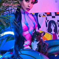Game Overwatch Costumes Widowmaker Cosplay Costume Women Female Girls Suit Zentai Superhero Geek Girl Bodysuit Adults/ - Bear Hugs