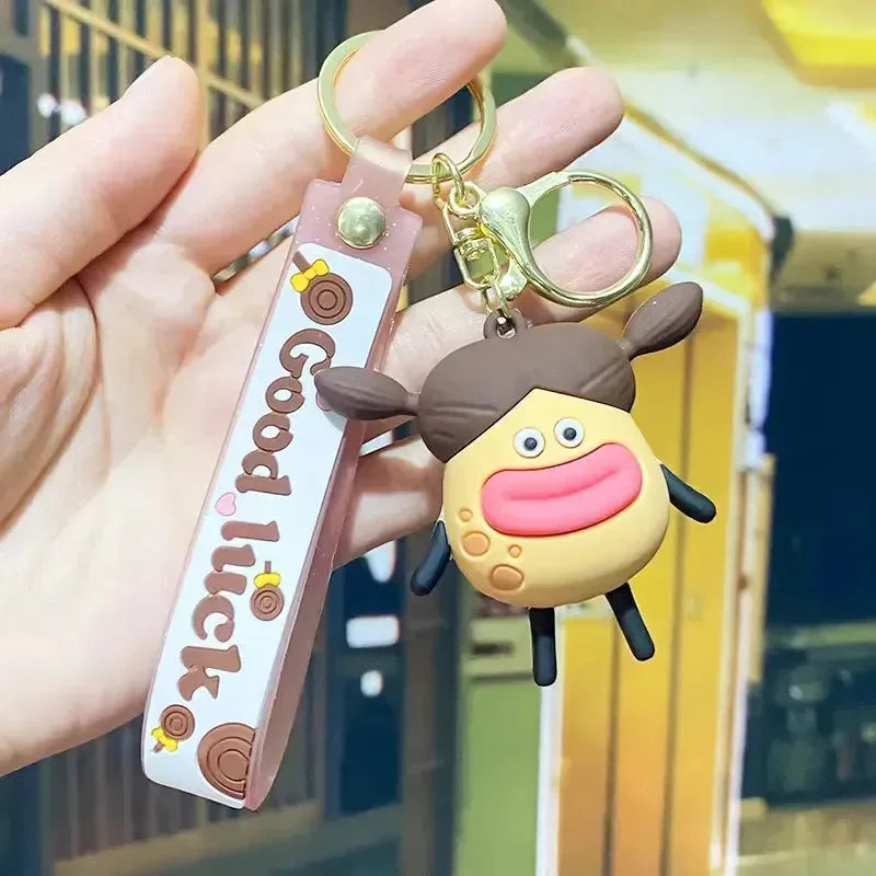 Porte-clés bouche de saucisse de pomme de terre 