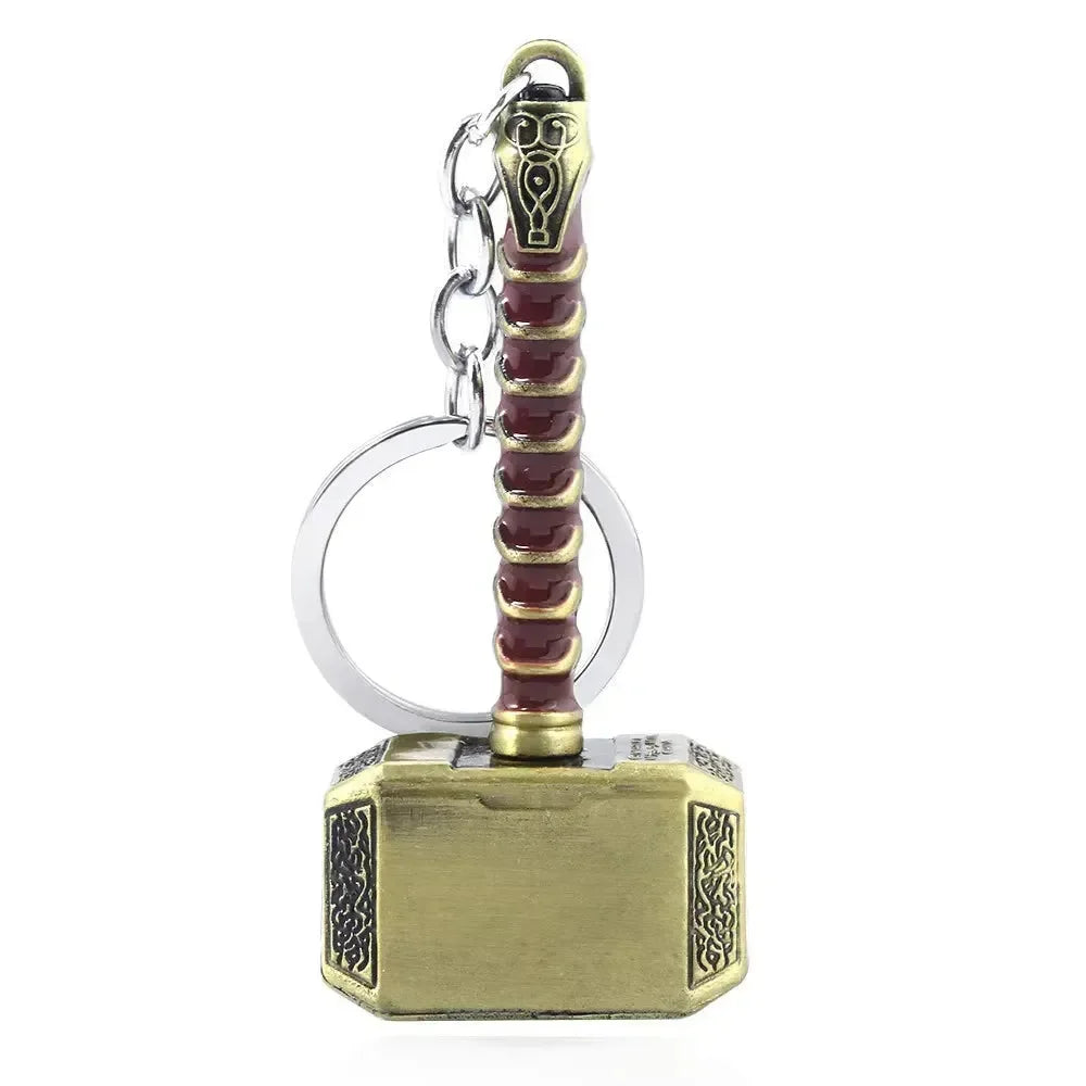 Porte-clés en métal Marteau de Mjolnir 