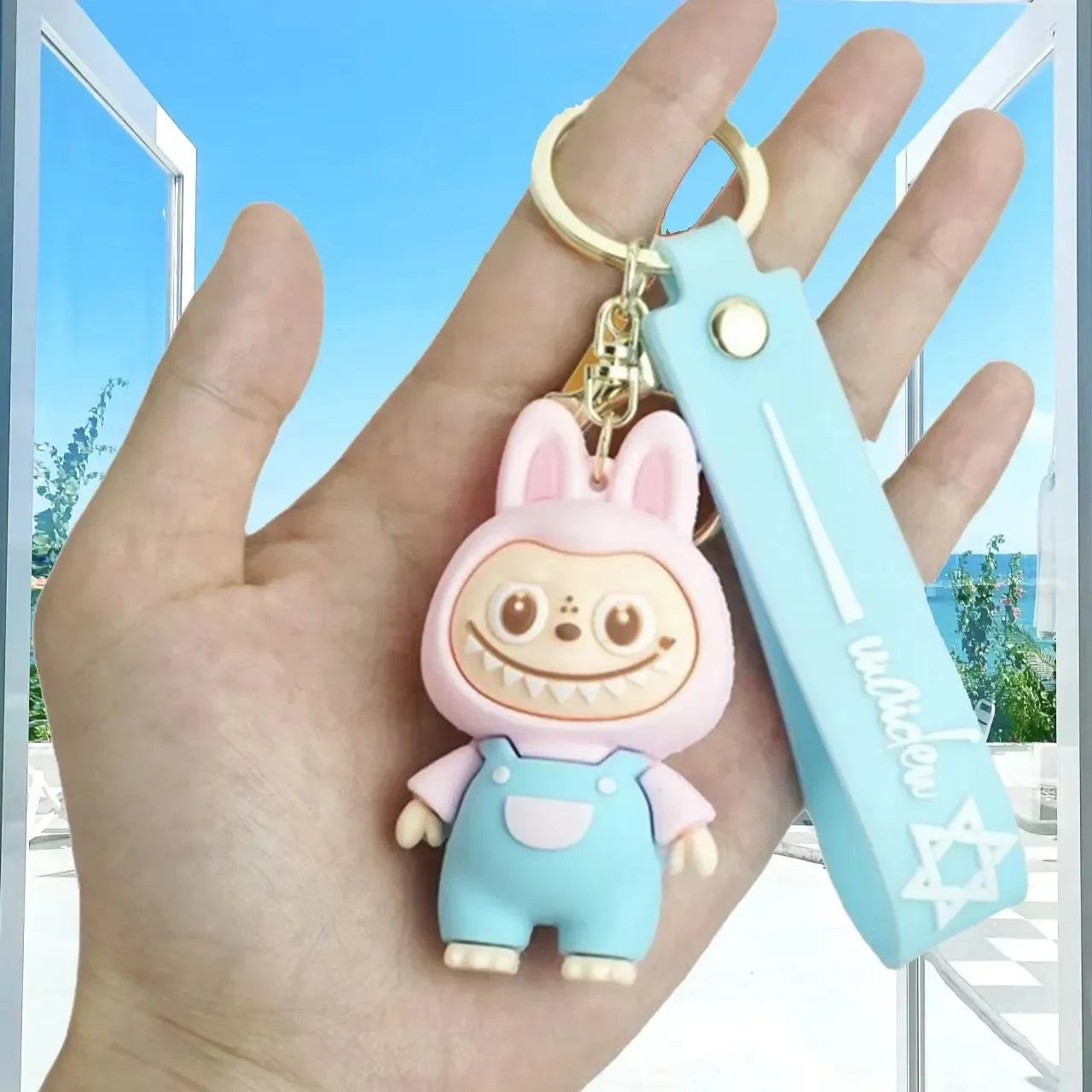 Gradient Vibes Laboobu 3D Keychain